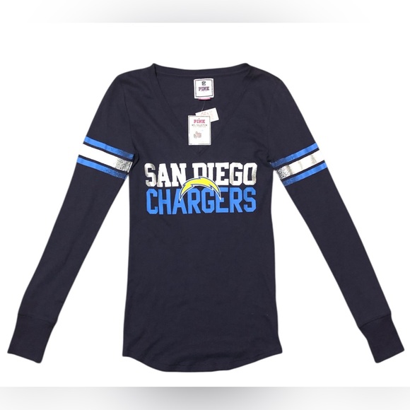 PINK Victoria's Secret Tops - NWT Vintage VICTORIA’S SECRET PINK San Diego Chargers NFL Limited Edition Top M
